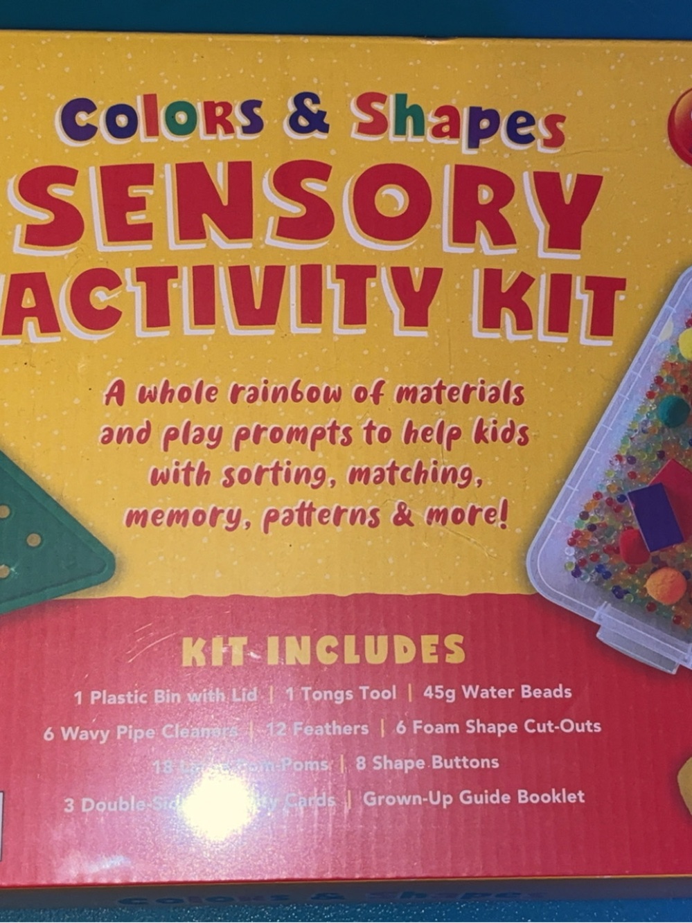 Source Unknown Colors & Shapes Sensory Activity Kit - Yellow & Red Accents